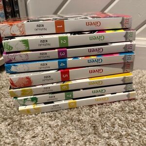Given Manga Series Volumes 1-8